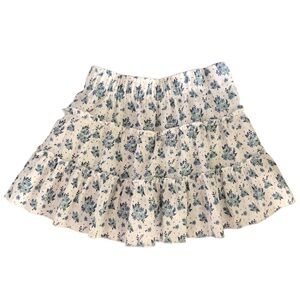 Zara Blue & White Floral Girls Skort Size 6 years NWOT
